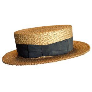 Vintage 1930s Stetson Self-Conforming Straw Hat Philadelphia Maurice Rothschild